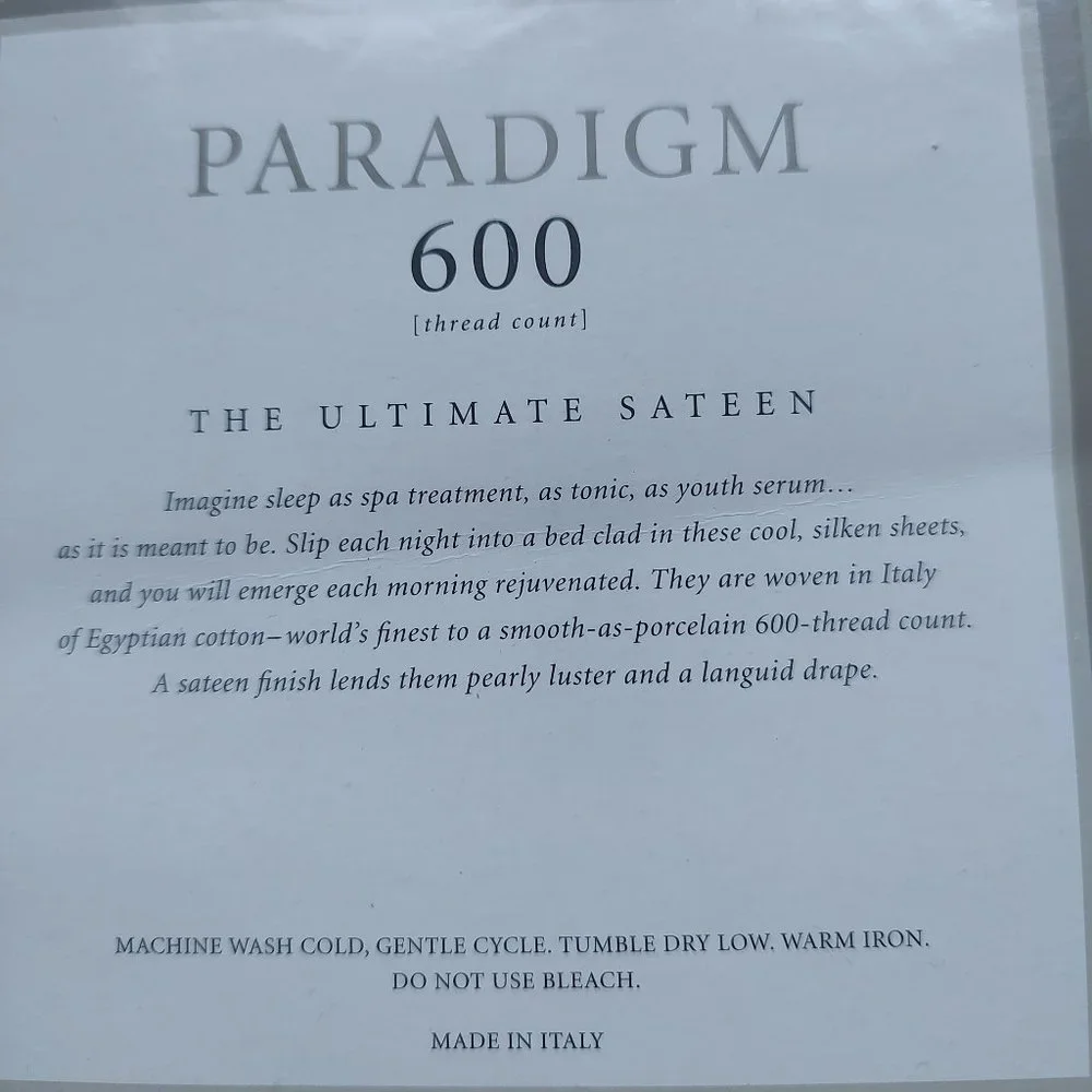 Restoration Hardware 2 PC SET Italian Paradigm 600 Pillow Cases Celery STANDARD